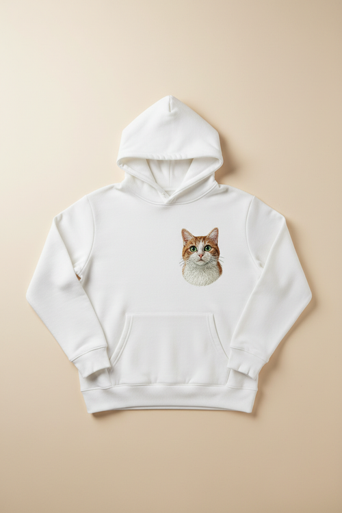 Custom Pet Embroidered Hoodie example custom pet embroidery