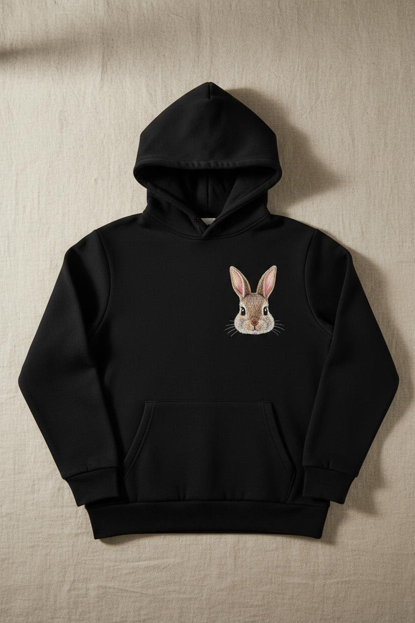 Custom Pet Embroidered Hoodie example custom pet embroidery