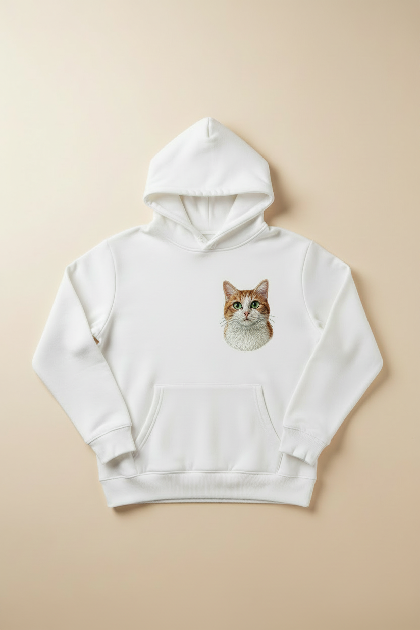 Custom Pet Embroidered Hoodie example custom pet embroidery