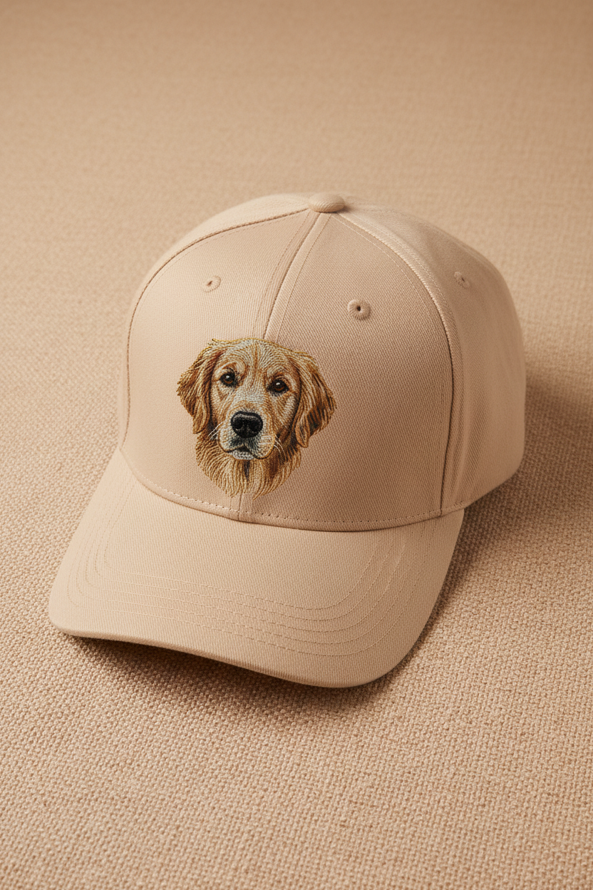 Custom Pet Embroidered Hat example custom pet embroidery