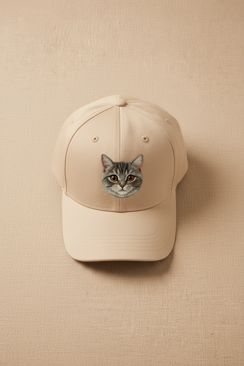 Custom Pet Embroidered Hat example custom pet embroidery