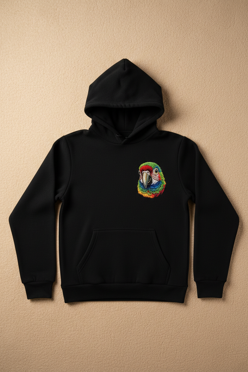 Custom Pet Embroidered Hoodie example custom pet embroidery