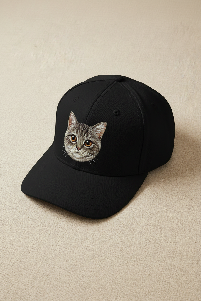 Custom Pet Embroidered Hat example custom pet embroidery