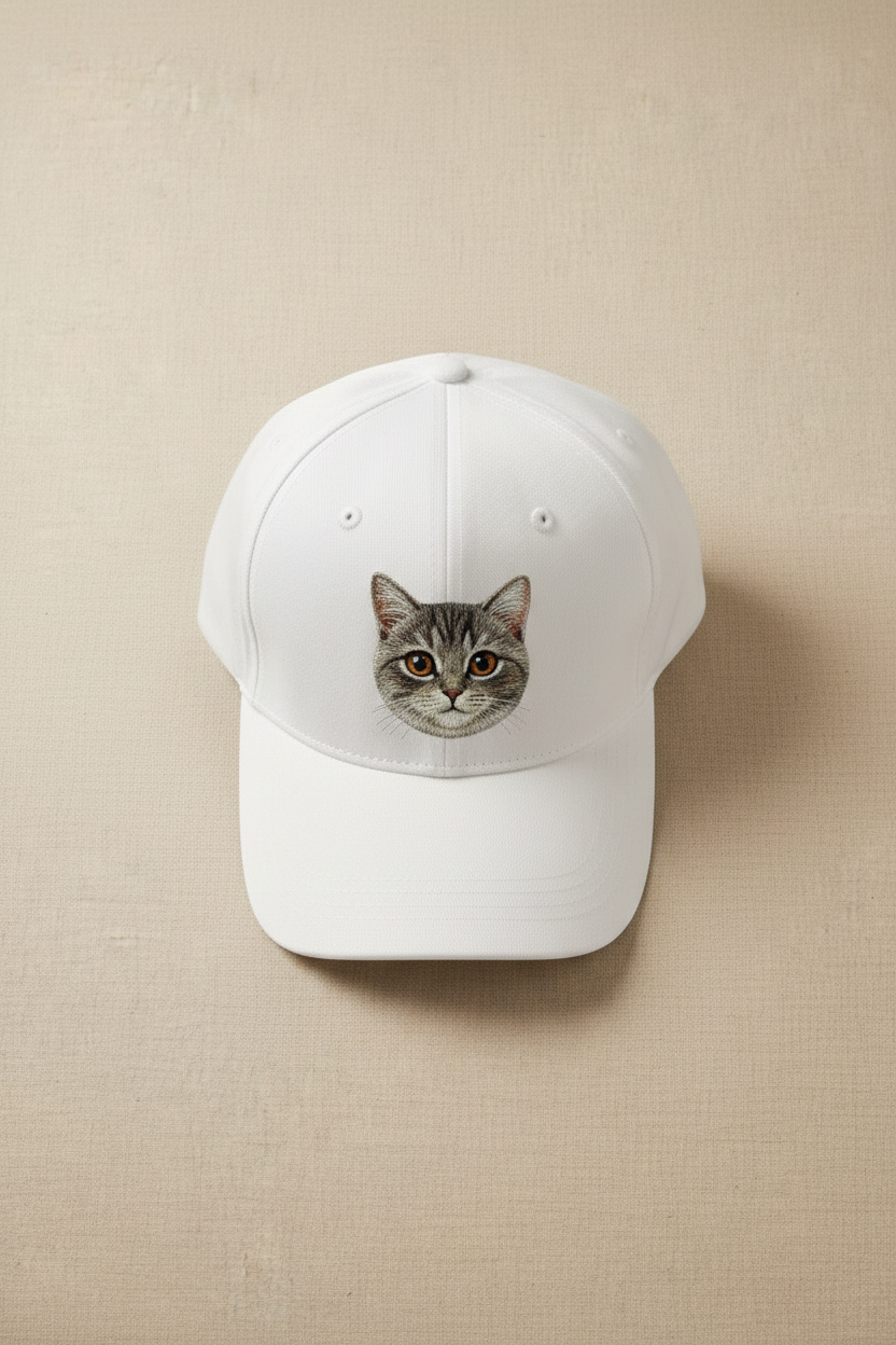 Custom Pet Embroidered Hat example custom pet embroidery