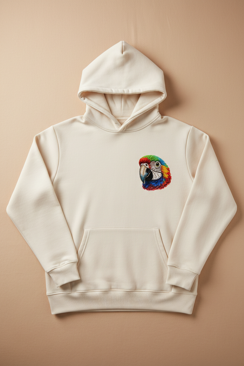 Custom Pet Embroidered Hoodie example custom pet embroidery
